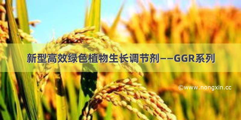 新型高效绿色植物生长调节剂——GGR系列