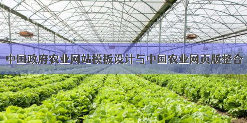 中国政府农业网站模板设计与中国农业网页版整合