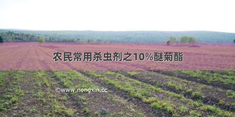 农民常用杀虫剂之10%醚菊酯