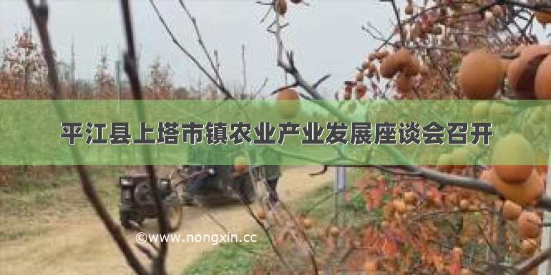 平江县上塔市镇农业产业发展座谈会召开